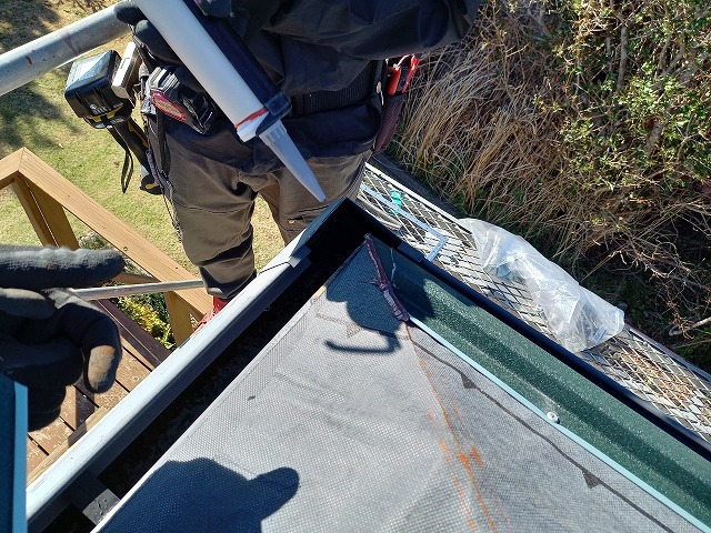 唐草コーナー納め